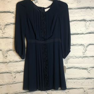 Jessica Simpson Blue Pleated Dress sz 6 NWT